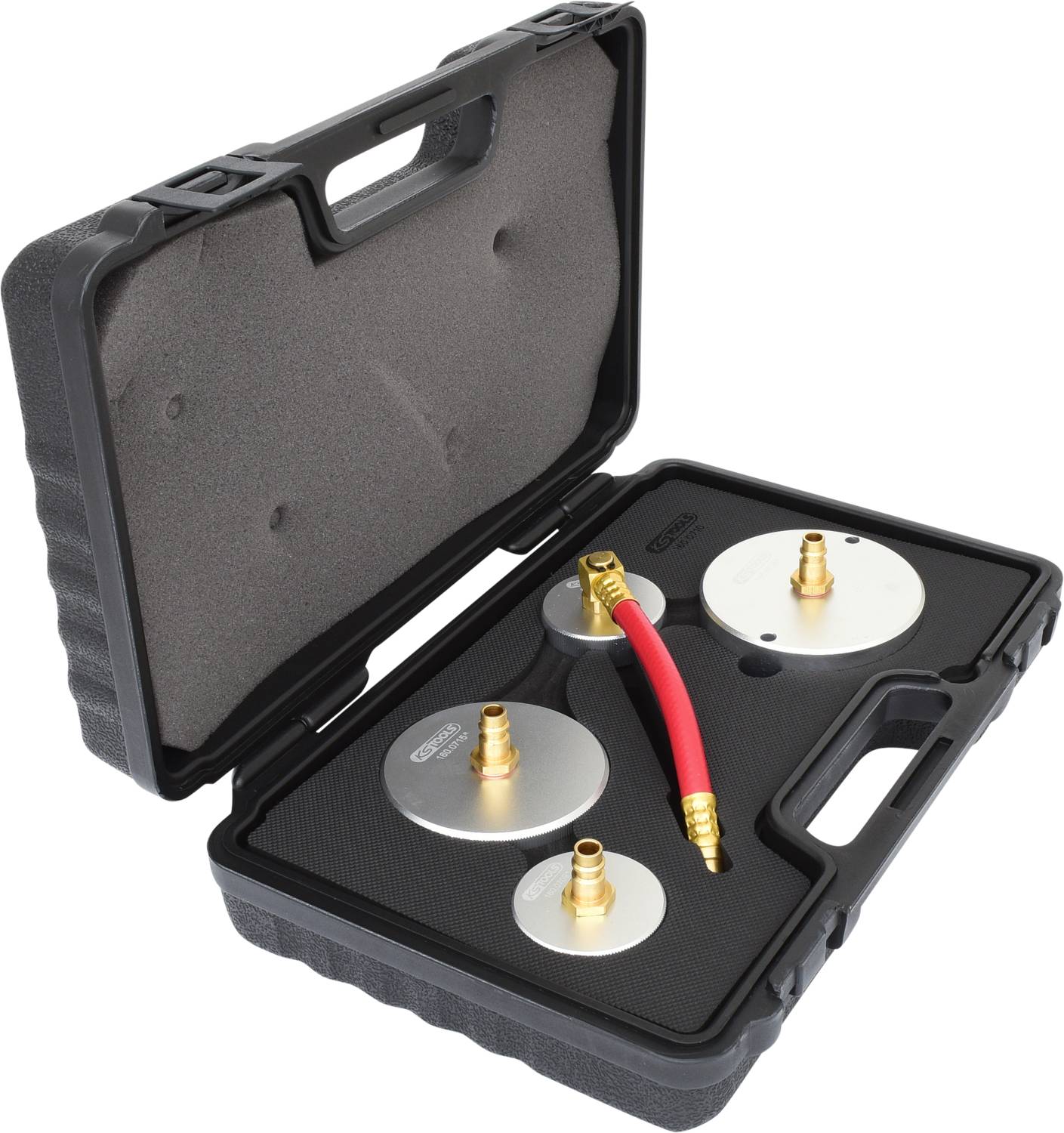KS Tools 160.0710 Universal-Adaptersatz zur Bremsentlüftung, 4-tlg