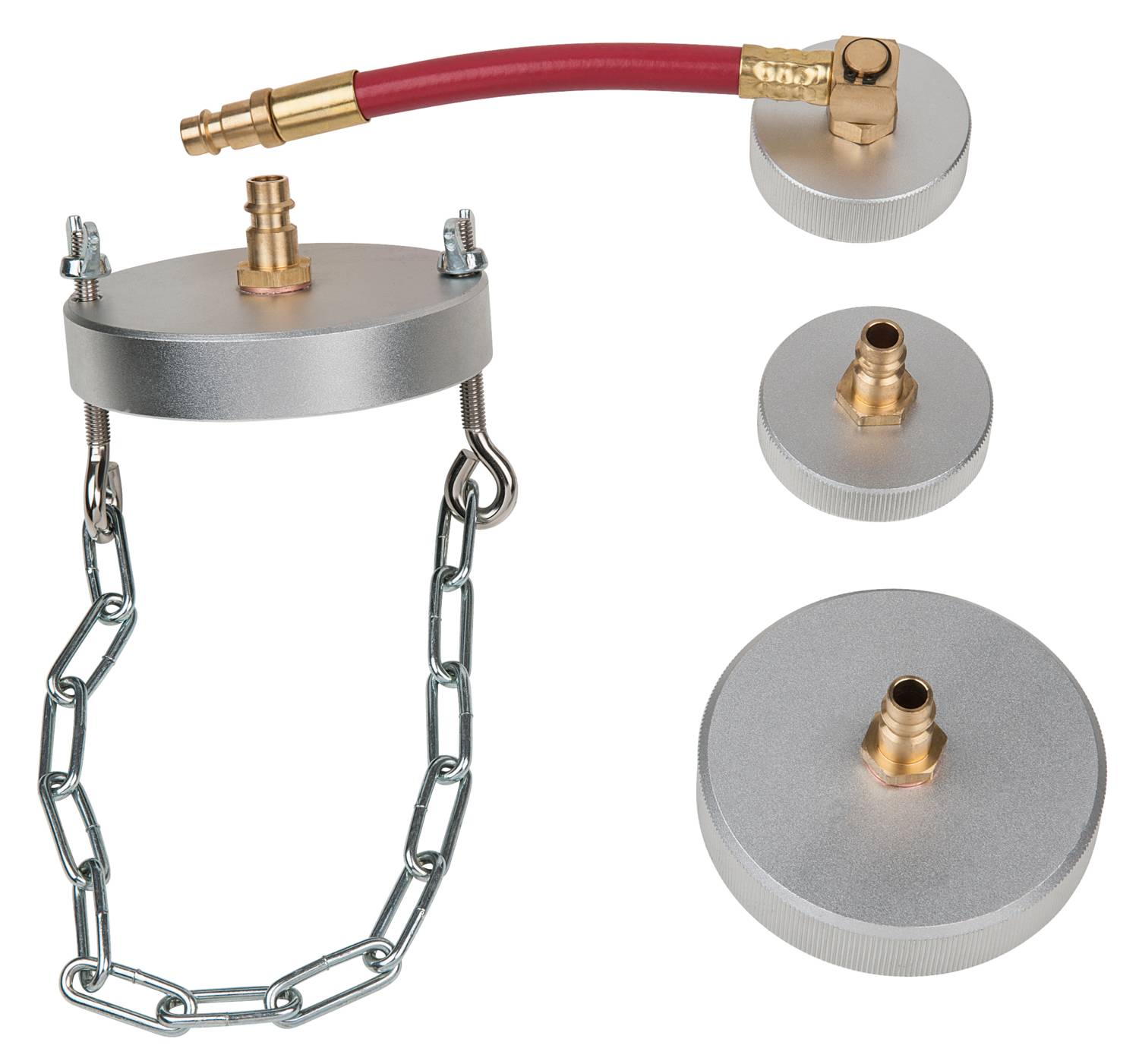 KS Tools 160.0710 Universal-Adaptersatz zur Bremsentlüftung, 4-tlg