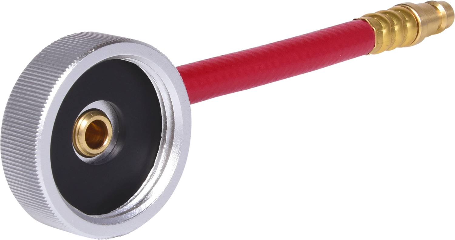 KS Tools 160.0713 Entlüfterstutzen-Adapter E 20 mit beweglichem Anschlussschlauch zur Bremsentlüftung