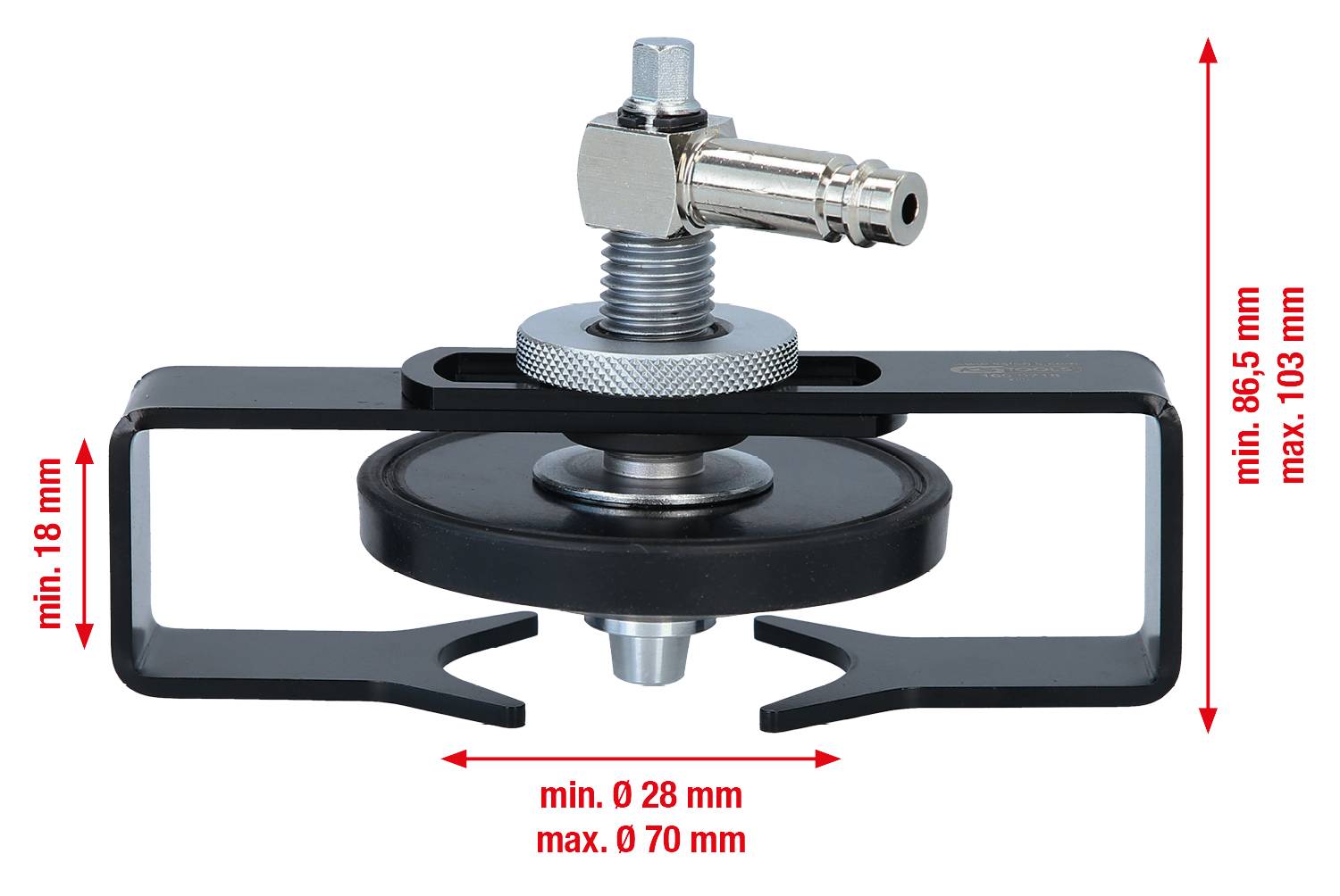KS Tools 160.0718 Universal-Entlüfterstutzen-Adapter, verstellbar