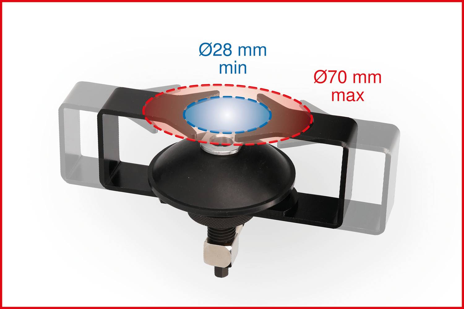 KS Tools 160.0718 Universal-Entlüfterstutzen-Adapter, verstellbar