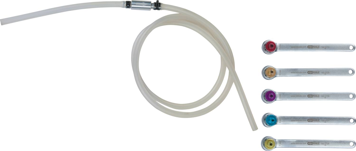 KS Tools 160.0725 Bremsen-Entlüftungsschlüssel-Satz, 6-tlg