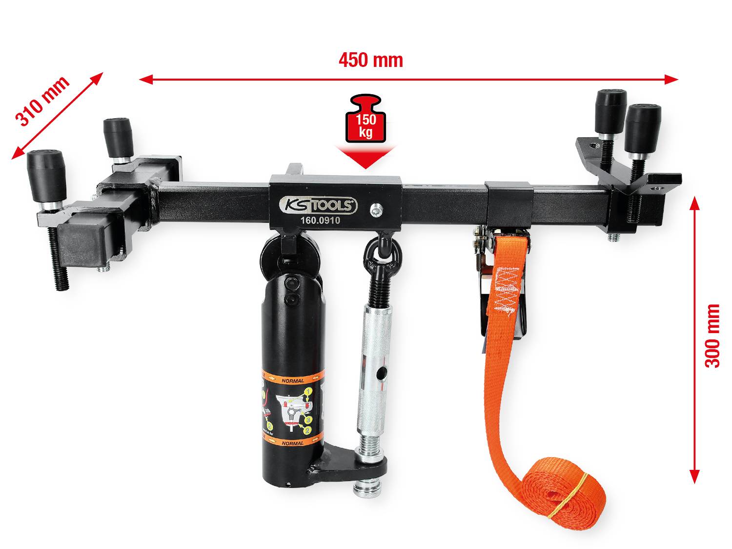 KS Tools Universal-Getriebehalter-Satz, 12-tlg 160.0910