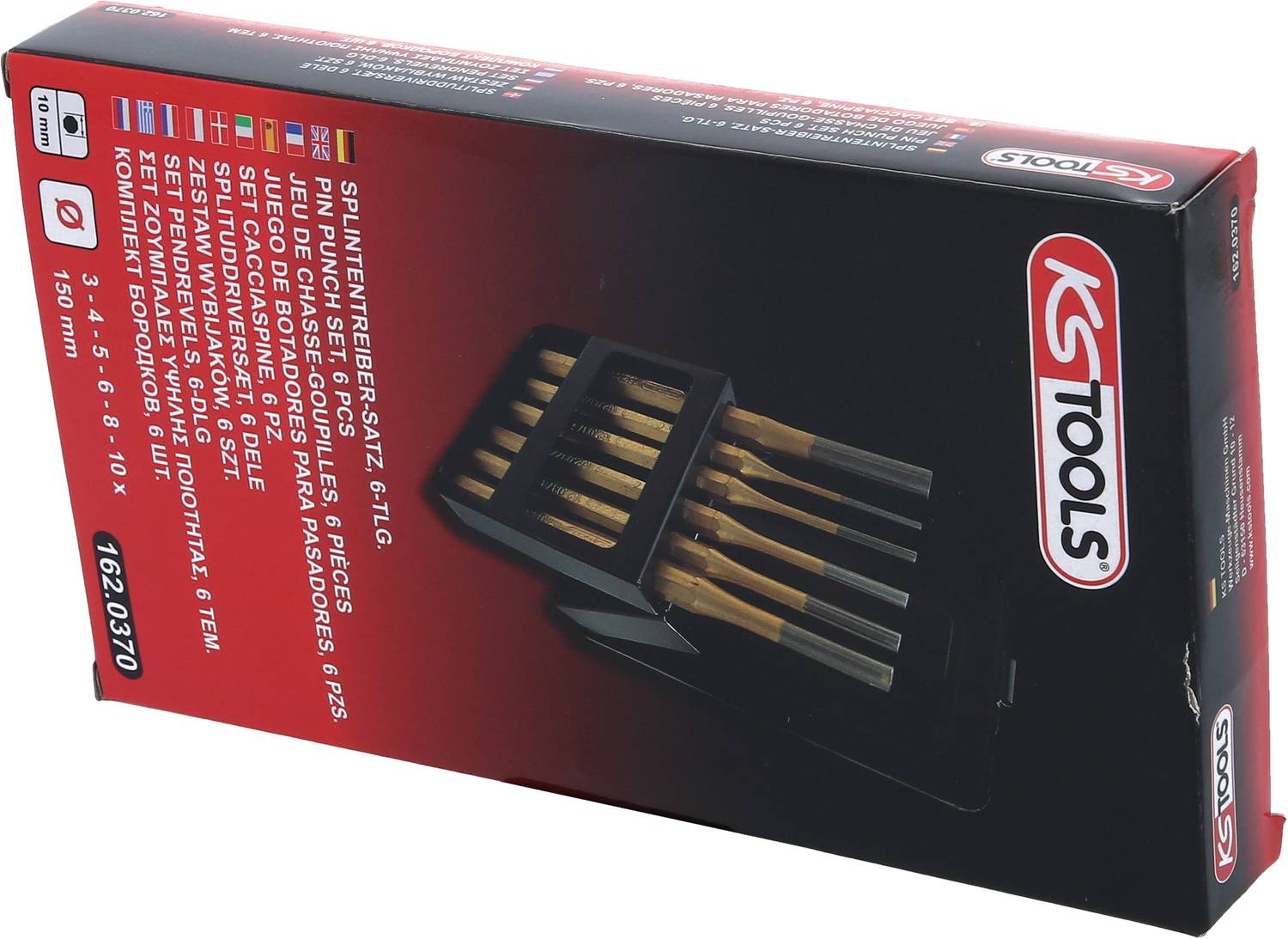 KS Tools 162.0370 Splintentreiber-Satz, 6-tlg