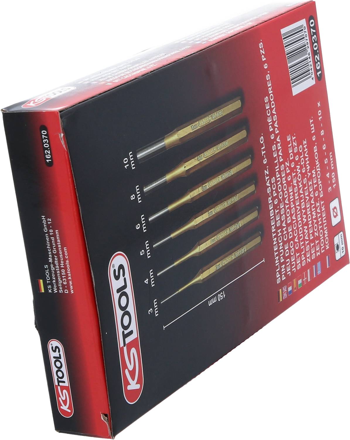 KS Tools 162.0370 Splintentreiber-Satz, 6-tlg