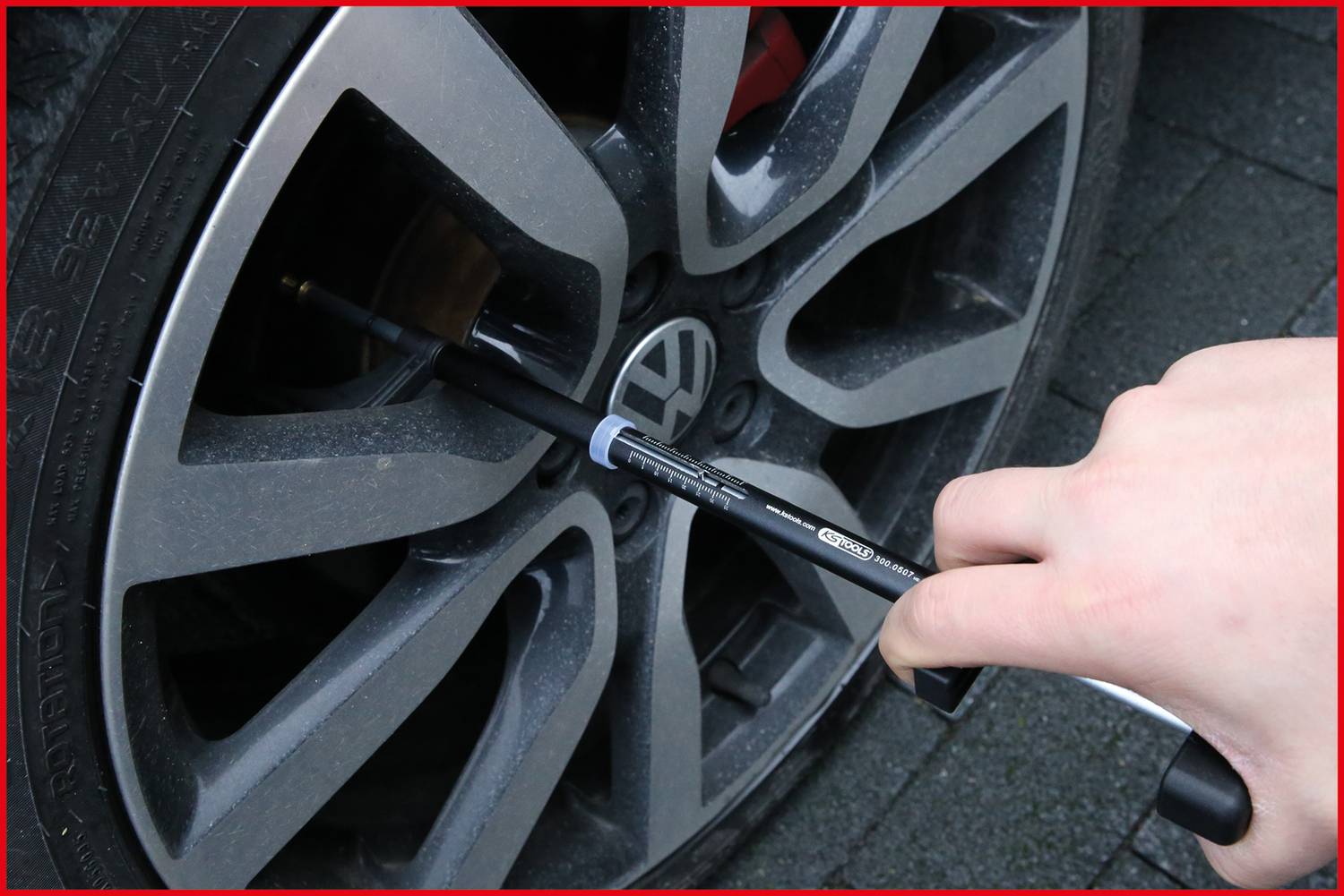 KS Tools 300.0507 Bremsscheiben-Dickenmesser, 0 - 35mm