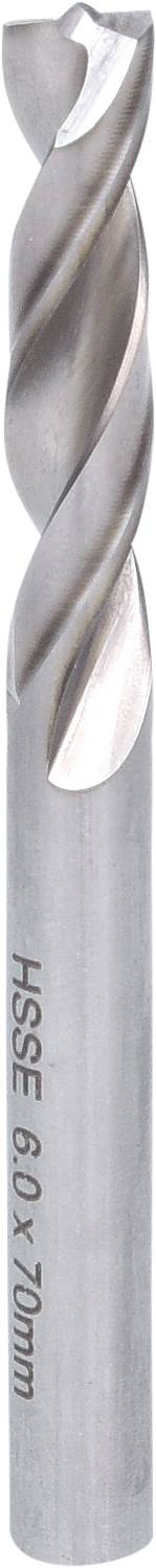 Silberner Bohrer mit der Aufschrift 'HSSE 6,0 x 70mm'.
