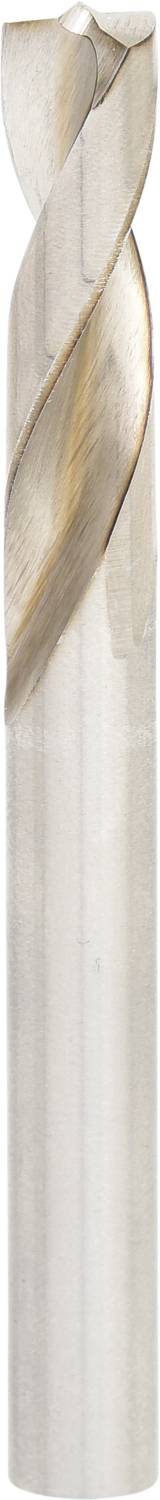 Ein Metallbohrer mit einer spiralförmigen Schneide, geeignet zum Bohren in harte Materialien. Hauptsächlich in Maschinenbearbeitung verwendet.