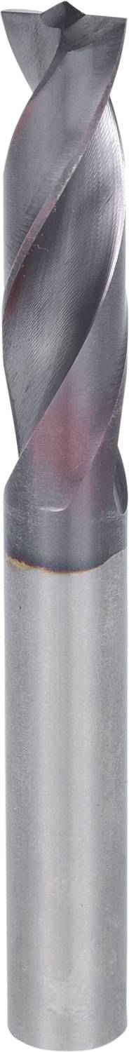 Metallfräser mit spiralförmigen Schneiden, geeignet für präzises Bohren und Fräsen in harten Materialien. Ideal für industrielle Anwendungen.