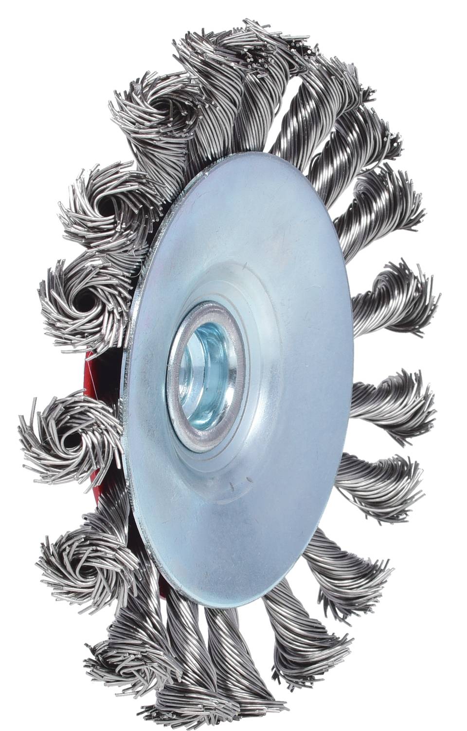 KS Tools 340.0051 Rostfreie Kegelform-Stahldrahtrundbürste, 0,5mm, Ø 115mm