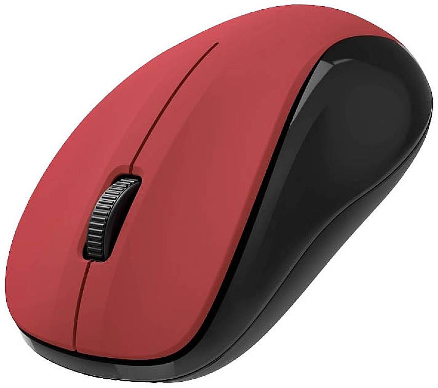 Hama MW-300 V2 Maus Funk Optisch Rot 3 Tasten 1200 dpi