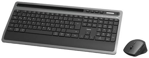 Hama KMW-600 plus Funk, Bluetooth® Tastatur, Maus-Set Deutsch, QWERTZ Schwarz, Anthrazit