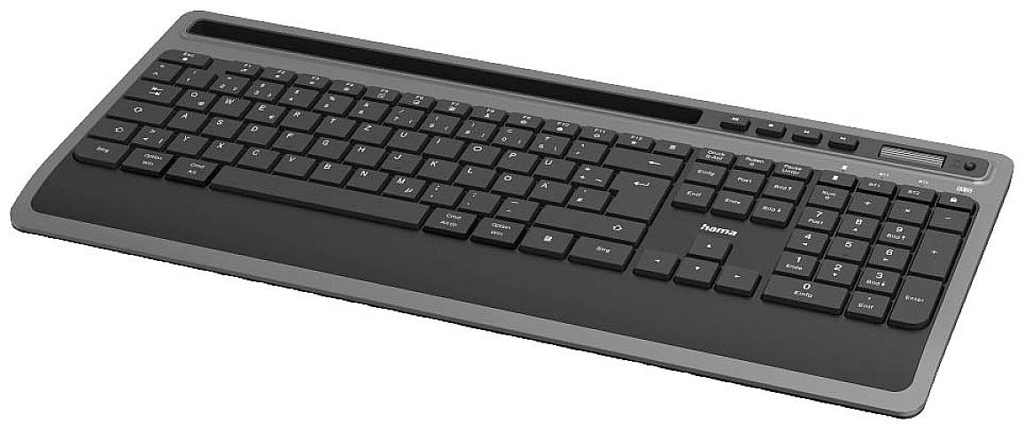 Hama KMW-600 plus Funk, Bluetooth® Tastatur, Maus-Set Deutsch, QWERTZ Schwarz, Anthrazit