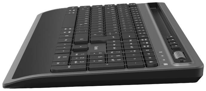 Hama KMW-600 plus Funk, Bluetooth® Tastatur, Maus-Set Deutsch, QWERTZ Schwarz, Anthrazit
