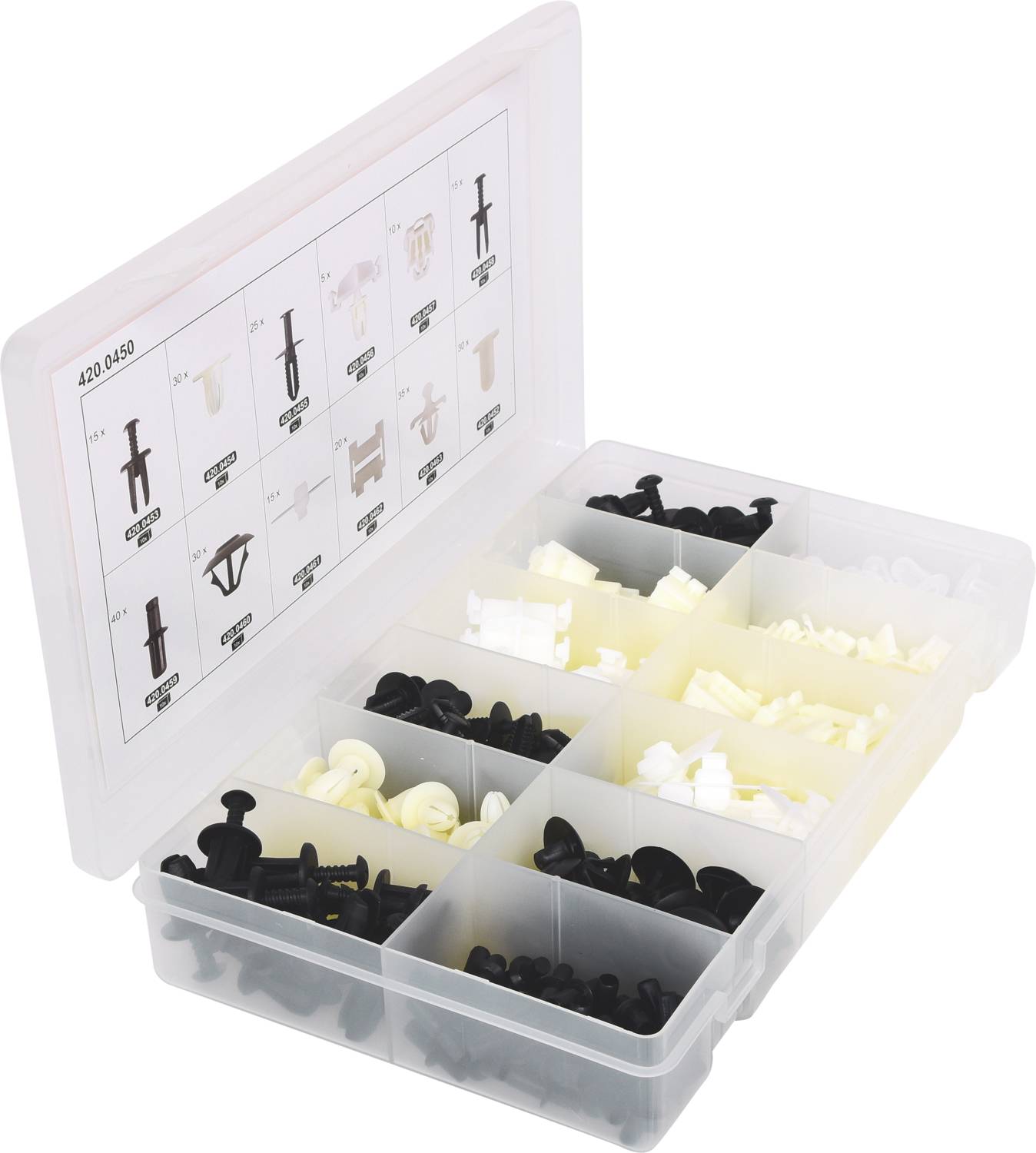 KS Tools 420.0450 Befestigungs-Clip-Satz für Mercedes, 270-tlg