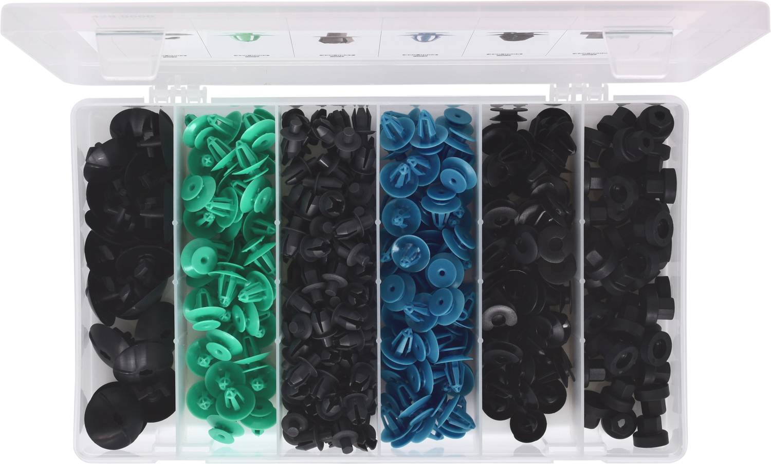 KS Tools 420.0600 Befestigungs-Clip-Satz für Opel, 300-tlg