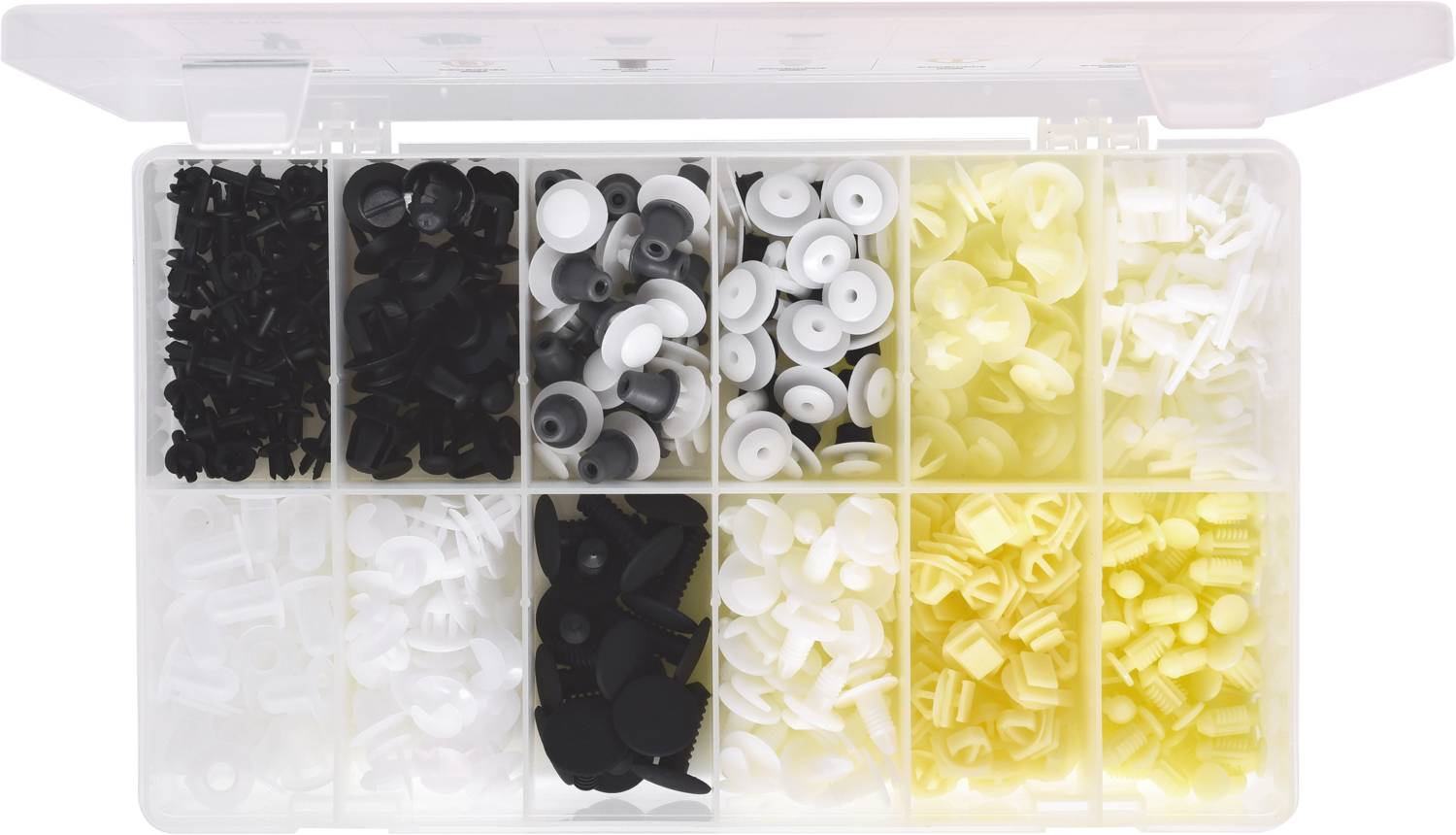 KS Tools 420.0650 Befestigungs-Clip-Satz Citroën/Peugeot, 345-tlg