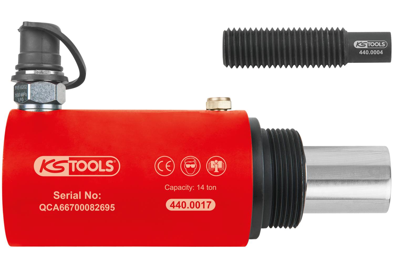 KS Tools Kurzhub-Hydraulikzylinder-Satz, 14t, 3-tlg 440.0015