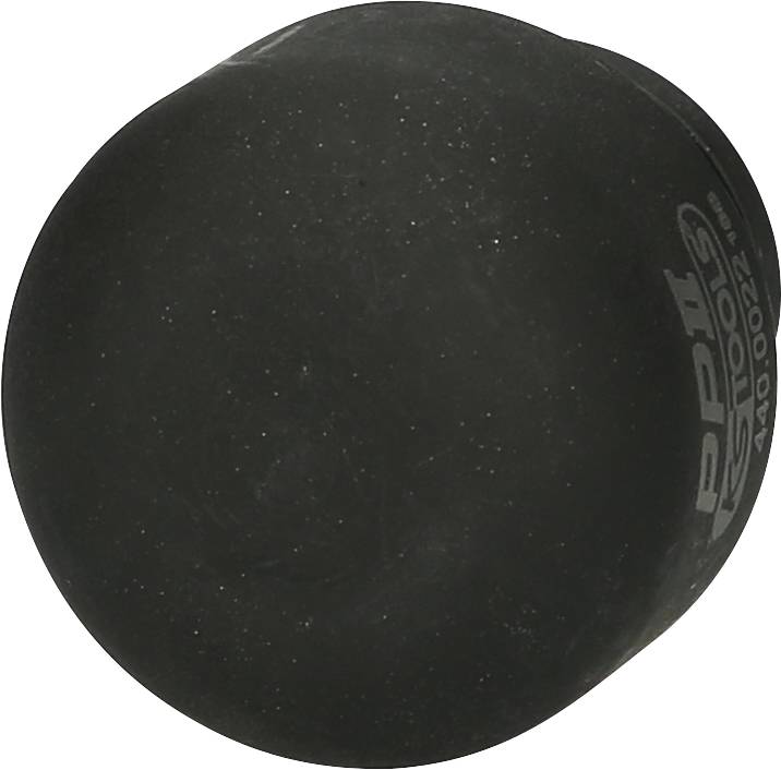 Schwarze, runde Gummikugel