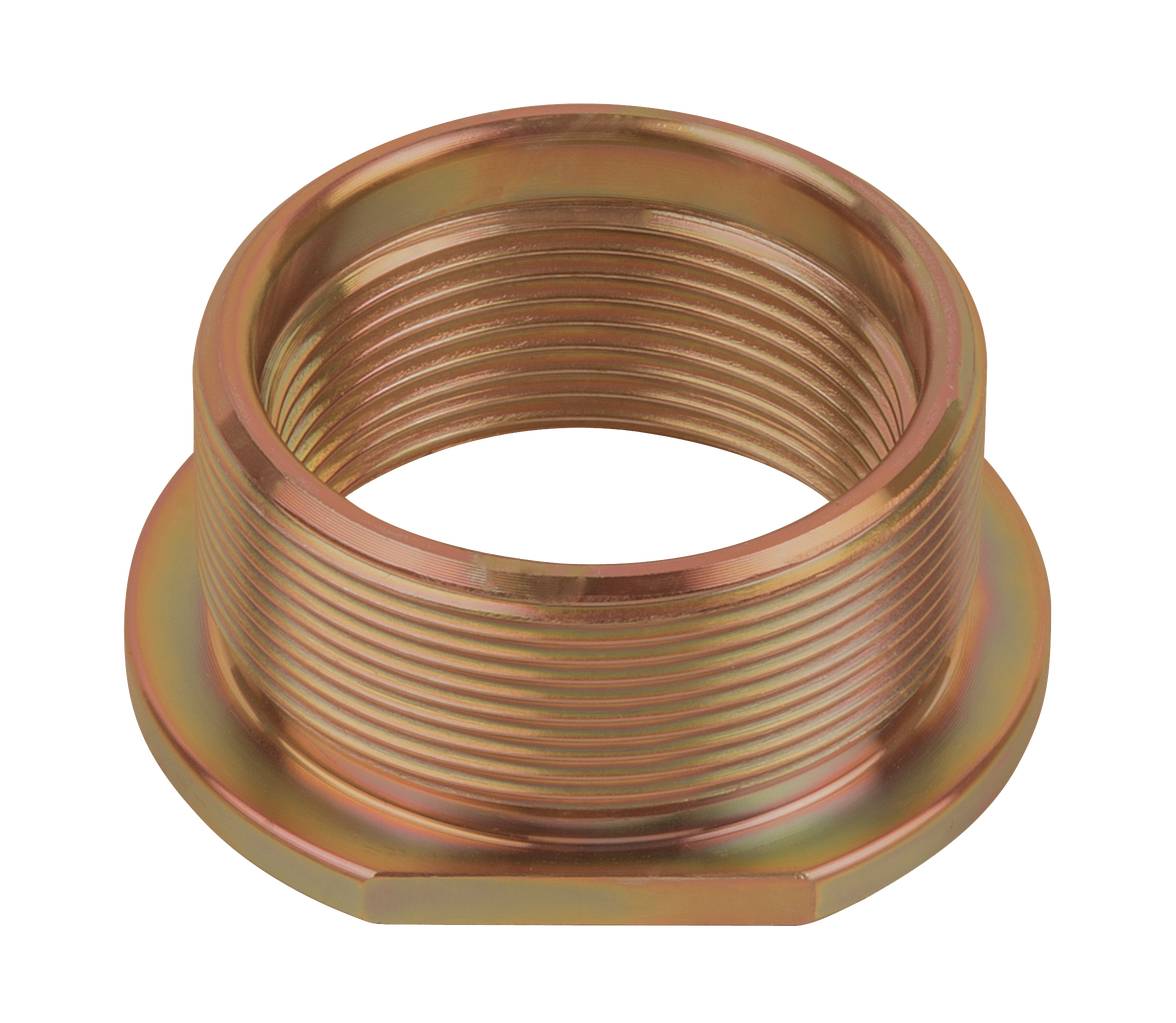 Metallring mit Gewinde, goldfarben, zylindrische Form, geeignet für Reparatur- und Bauanwendungen.