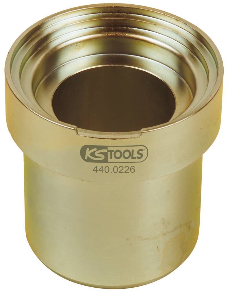 Spezialwerkzeug von KS Tools, Modellnummer 440.0226, vermutlich ein Adapter oder Einsatz, metallisch glänzend, zylindrische Form.