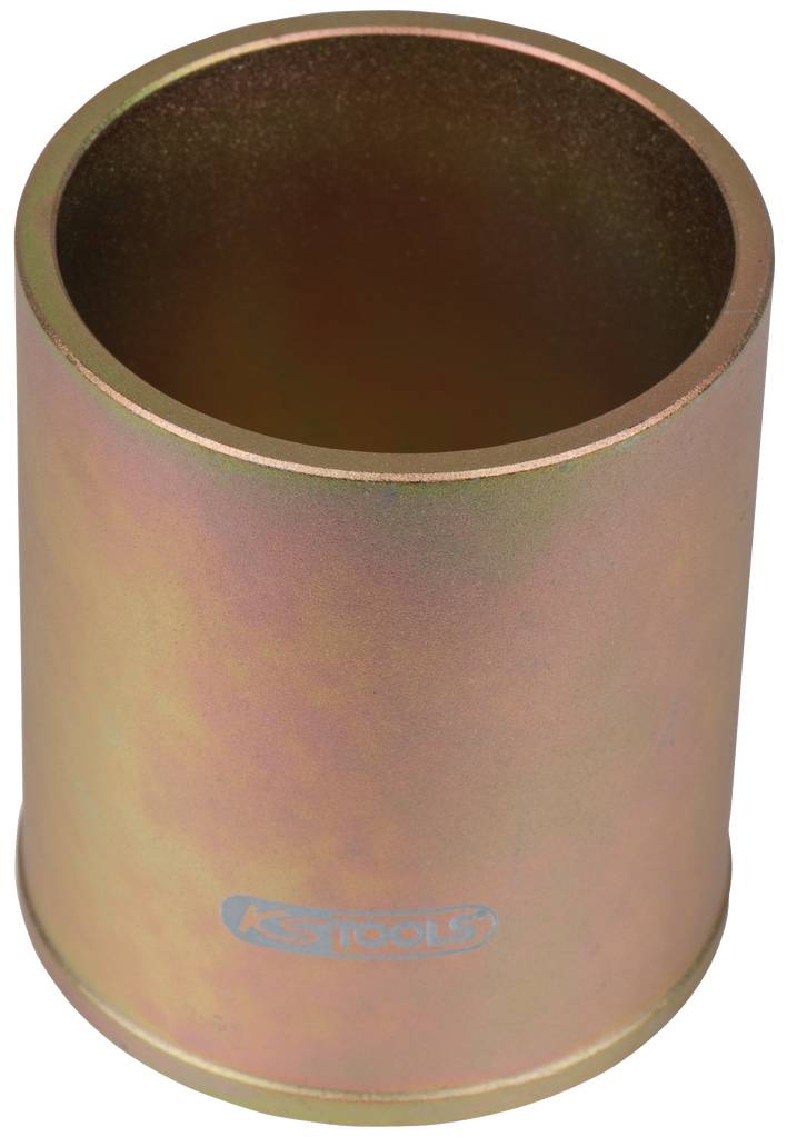 Ein zylindrisches Metallwerkzeug mit der Aufschrift 'KS Tools' auf der Oberfläche.