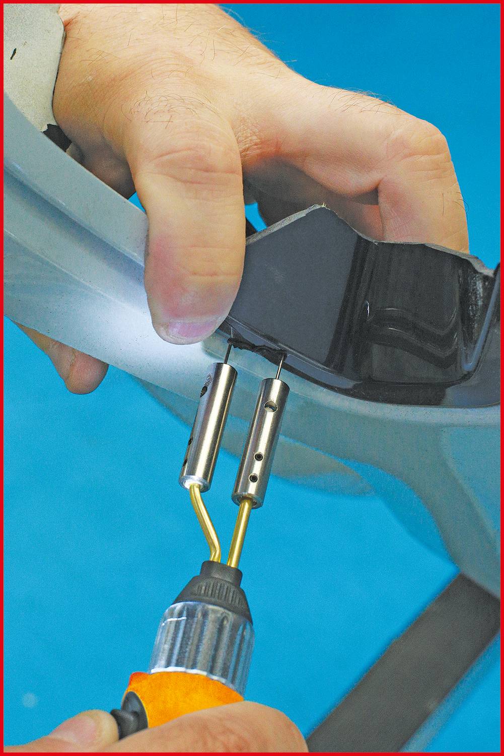 KS Tools 150.1010 Akku-Kunststoffreparatur-Satz, 134-tlg