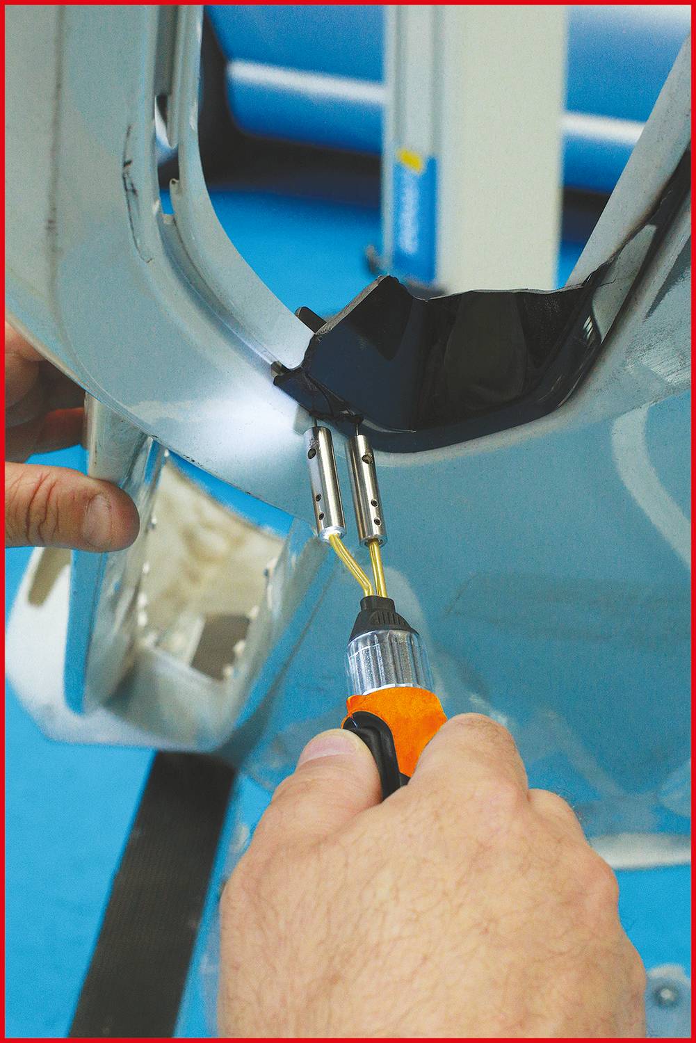 KS Tools 150.1010 Akku-Kunststoffreparatur-Satz, 134-tlg