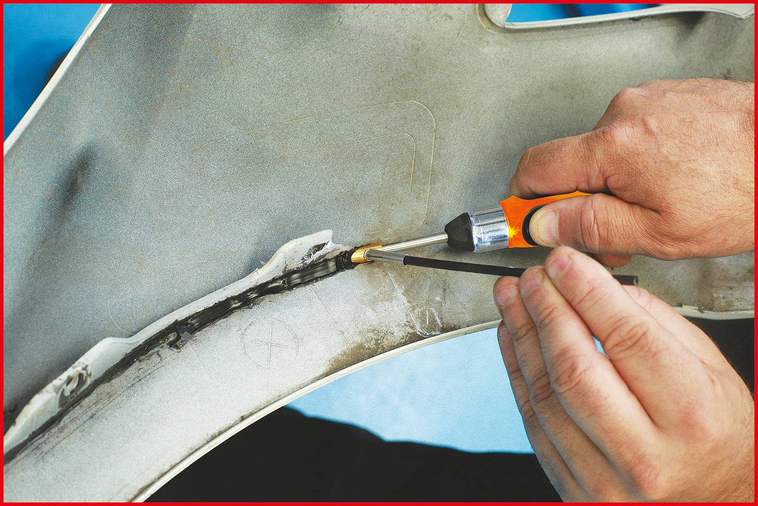 KS Tools 150.1010 Akku-Kunststoffreparatur-Satz, 134-tlg