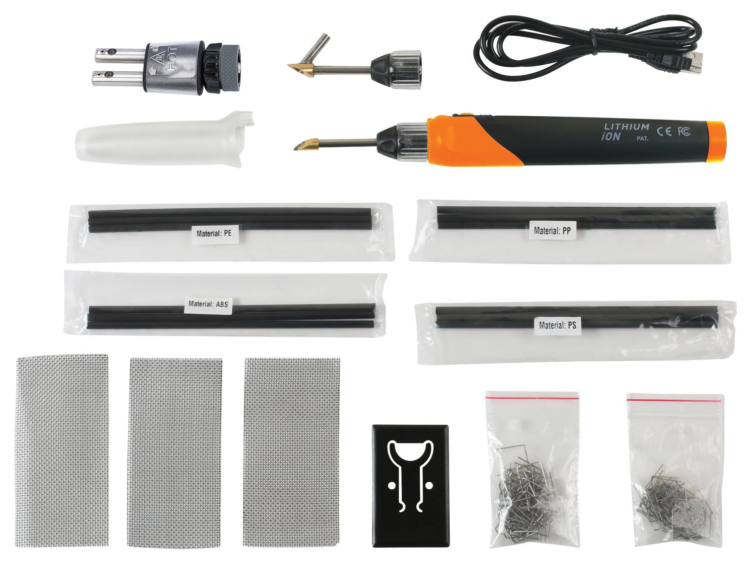 KS Tools 150.1010 Akku-Kunststoffreparatur-Satz, 134-tlg