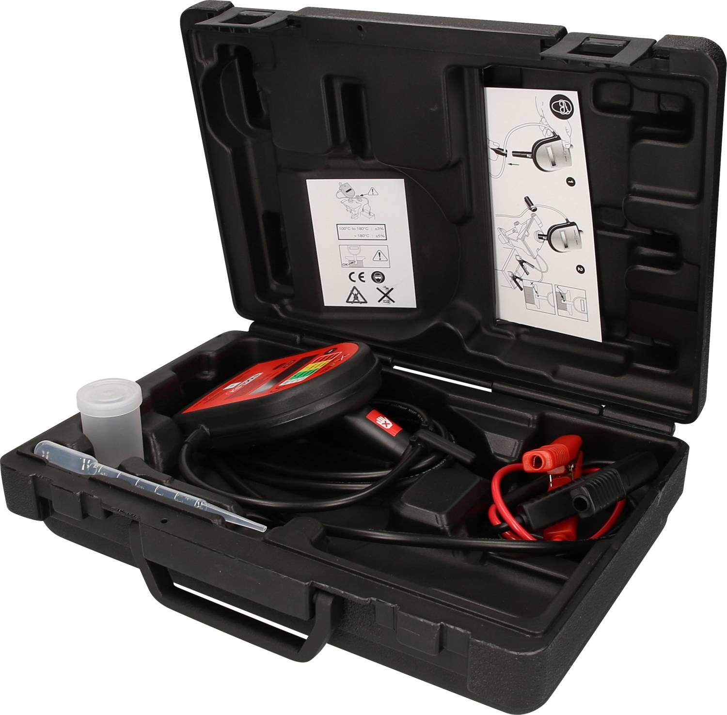 KS Tools 150.2196 Digitaler Bremsflüssigkeits-Tester mit Druckerschnittstelle