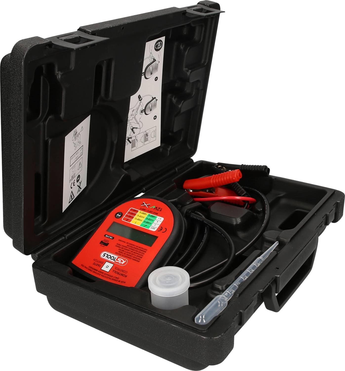 KS Tools 150.2196 Digitaler Bremsflüssigkeits-Tester mit Druckerschnittstelle