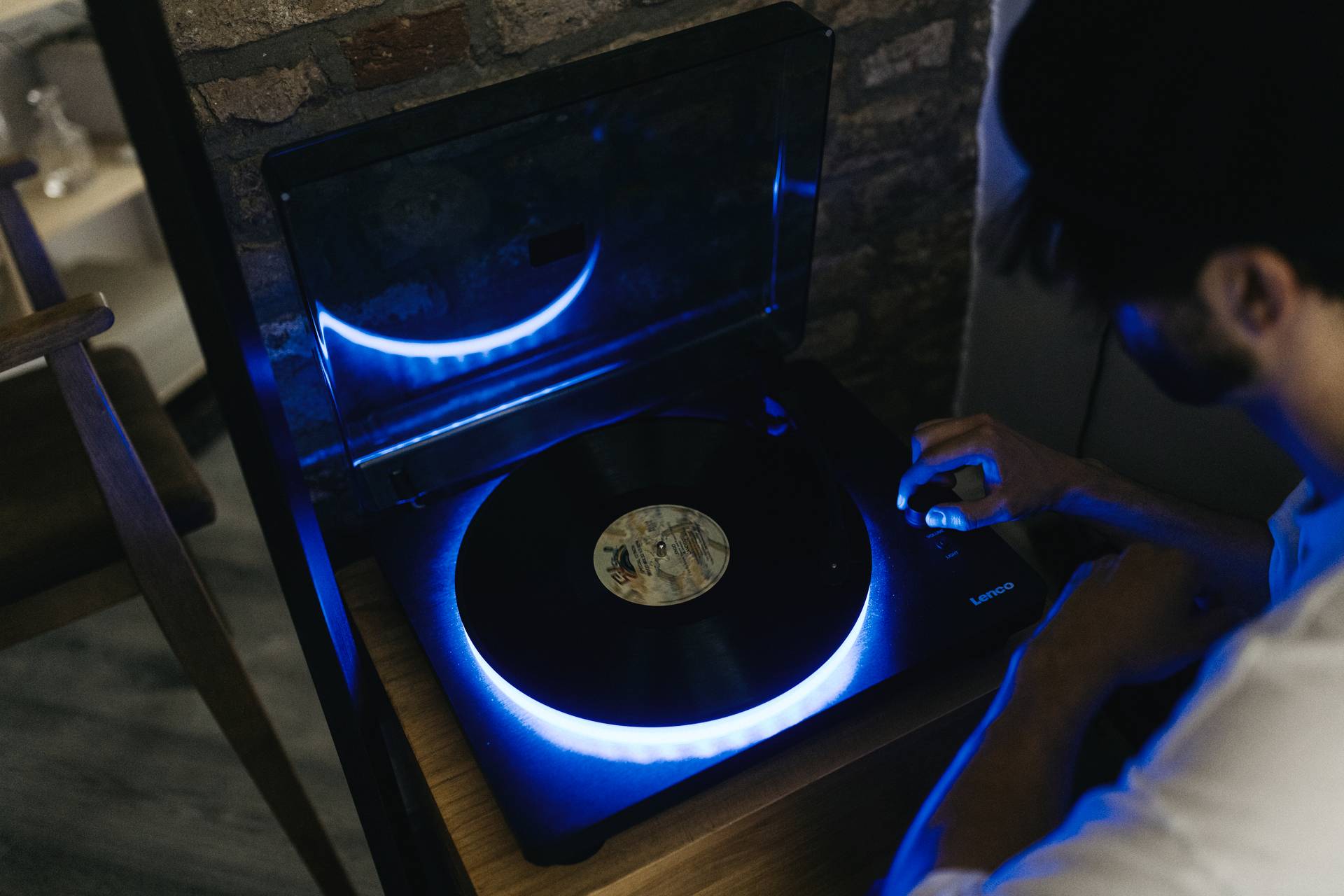 Lenco USB-Plattenspieler Riemenantrieb Schwarz