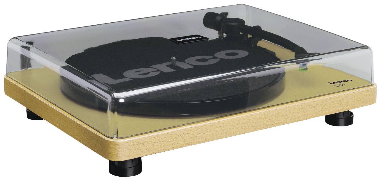 Lenco USB-Plattenspieler Riemenantrieb Braun