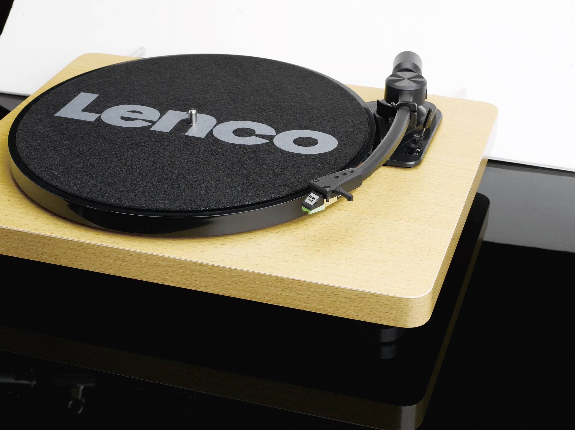 Lenco USB-Plattenspieler Riemenantrieb Braun