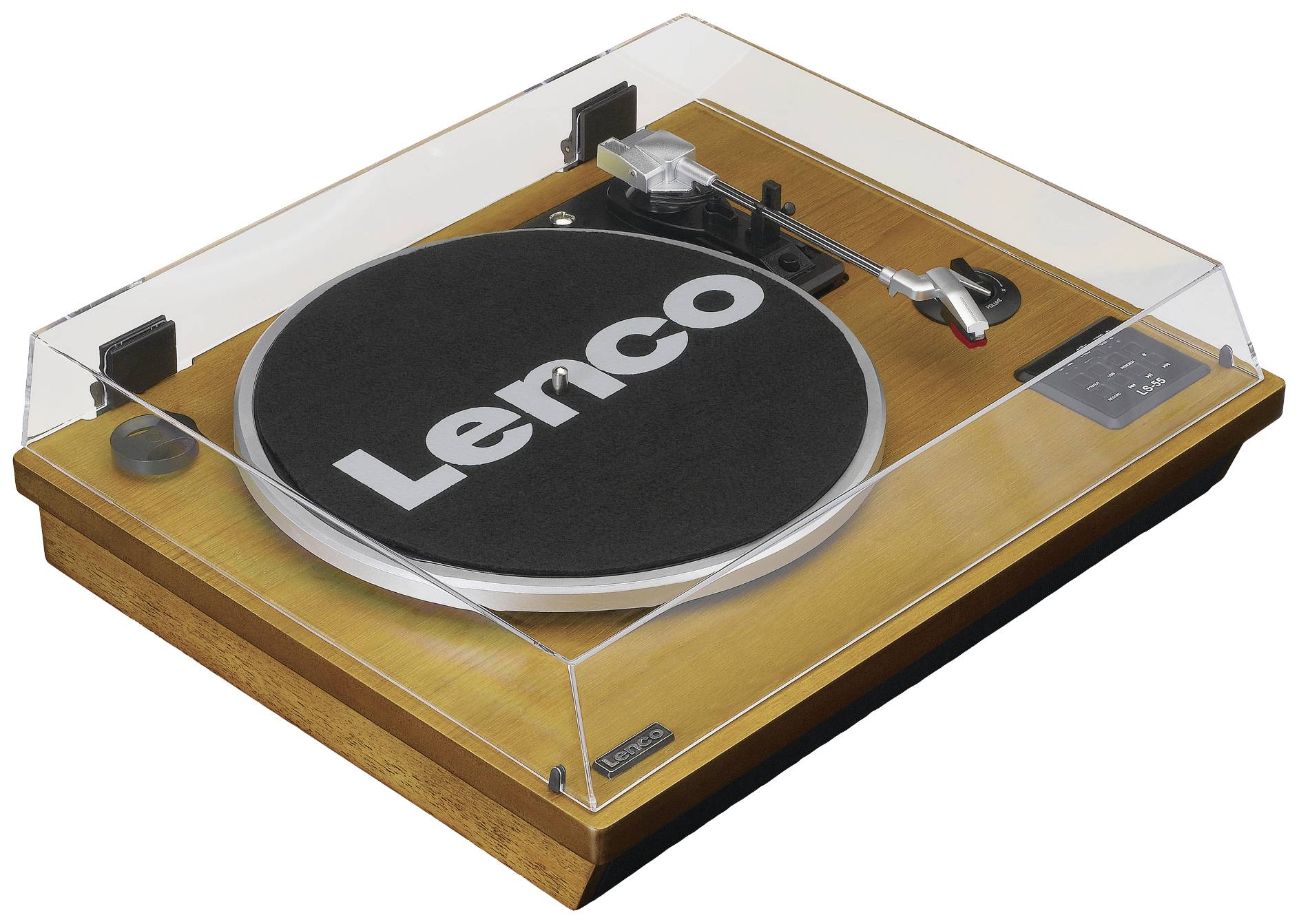 Lenco USB-Plattenspieler Riemenantrieb Braun