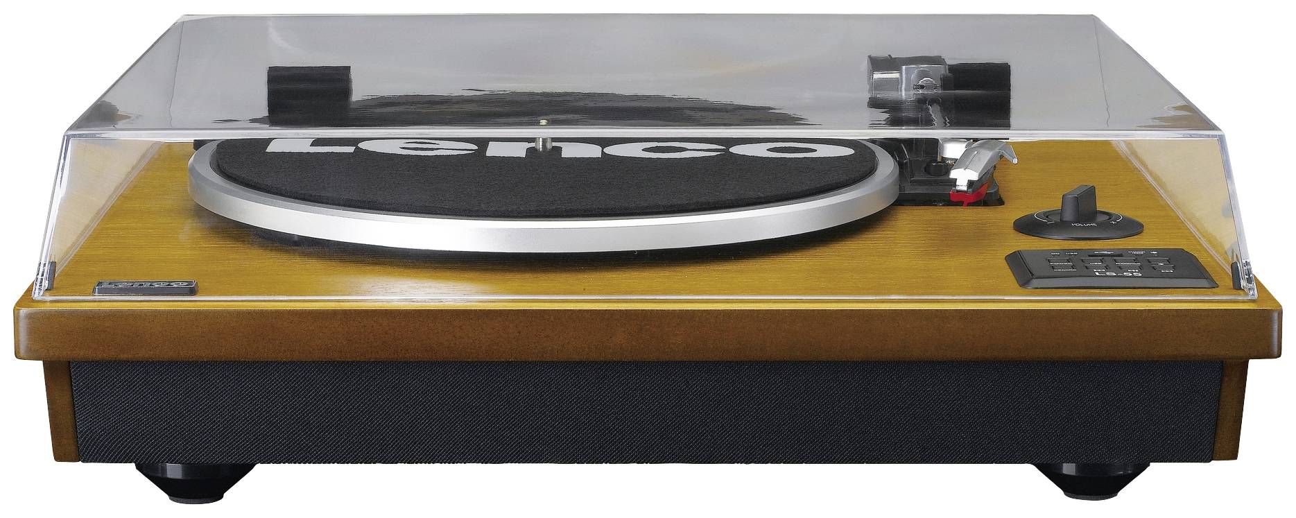 Lenco USB-Plattenspieler Riemenantrieb Braun