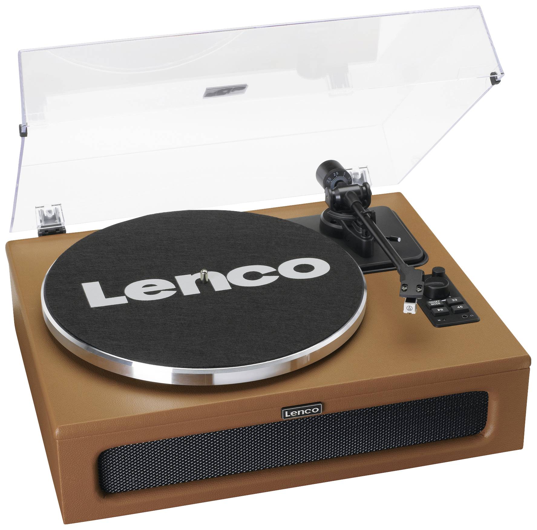 Lenco Plattenspieler Riemenantrieb Braun