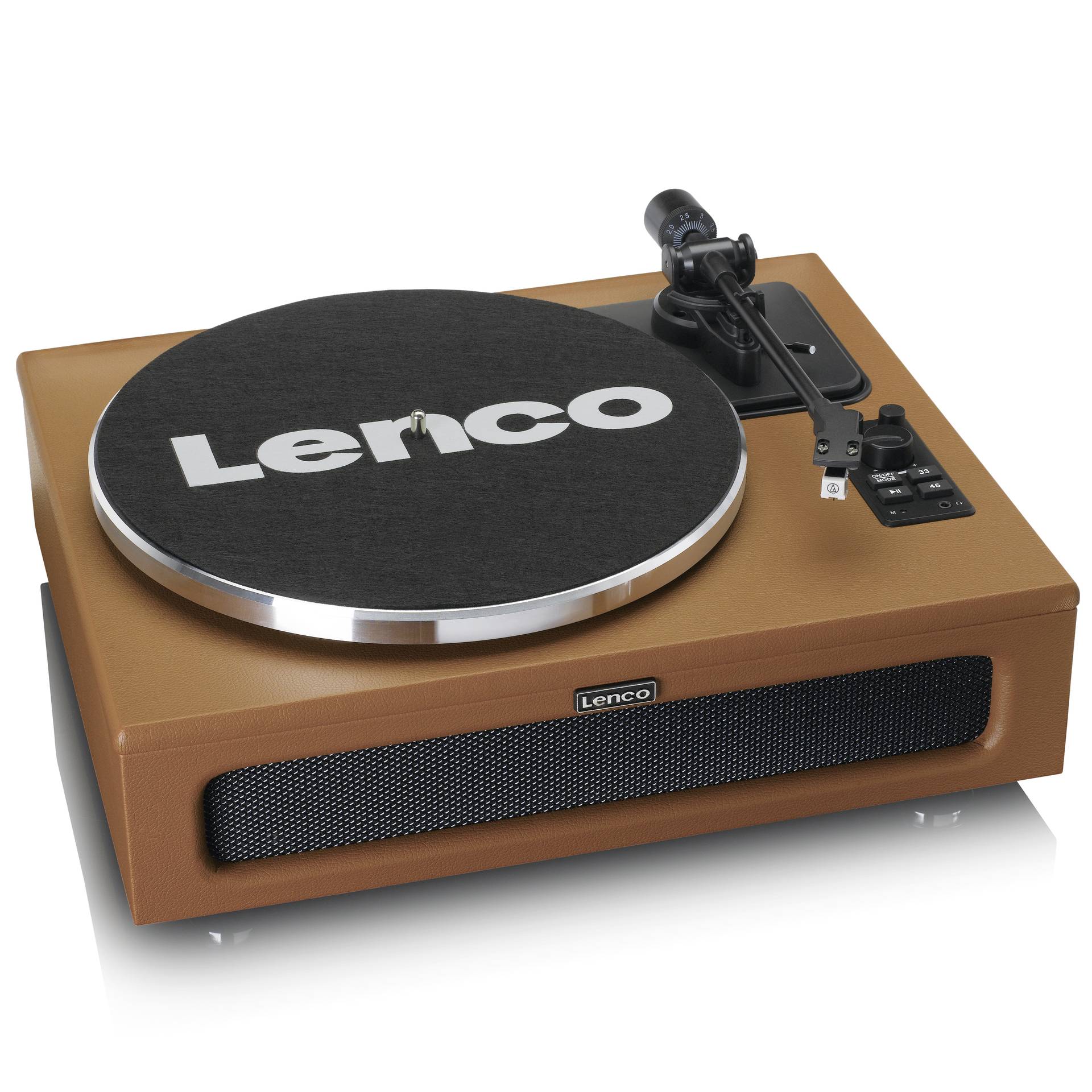 Lenco Plattenspieler Riemenantrieb Braun