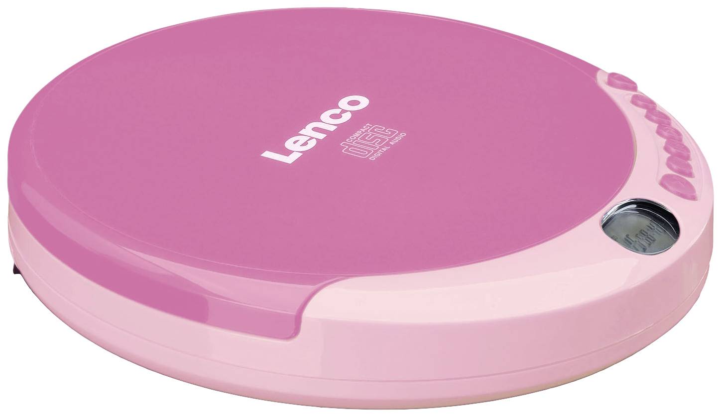 Lenco Tragbarer CD-Player CD, CD-R, CD-RW Rosa