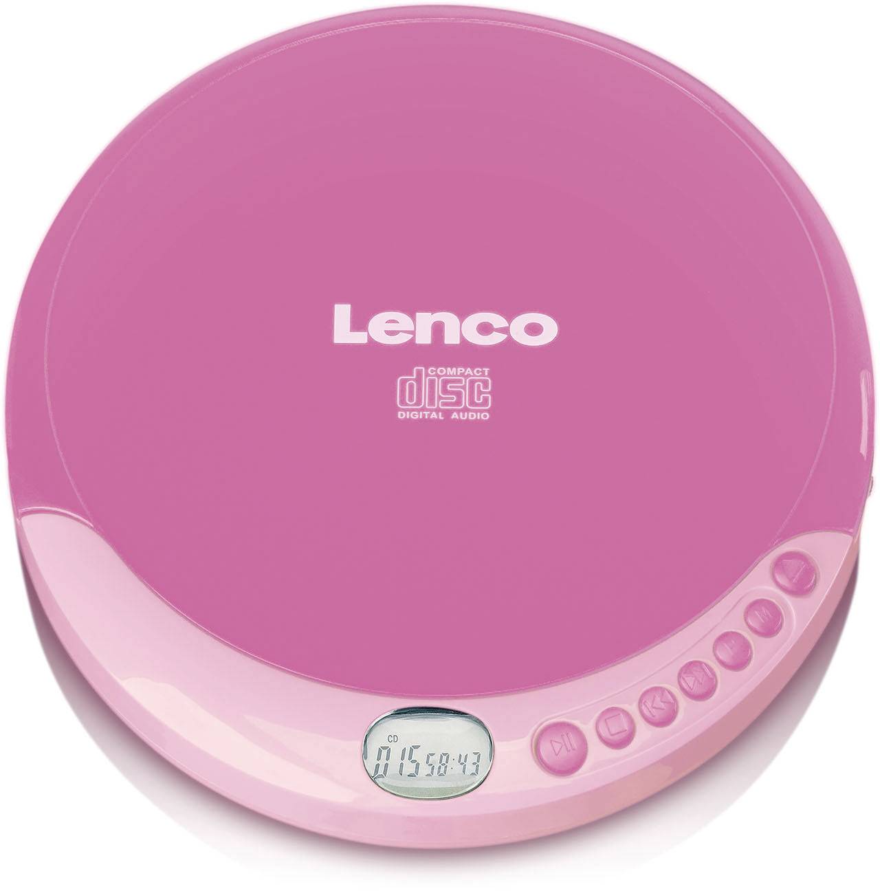 Lenco Tragbarer CD-Player CD, CD-R, CD-RW Rosa
