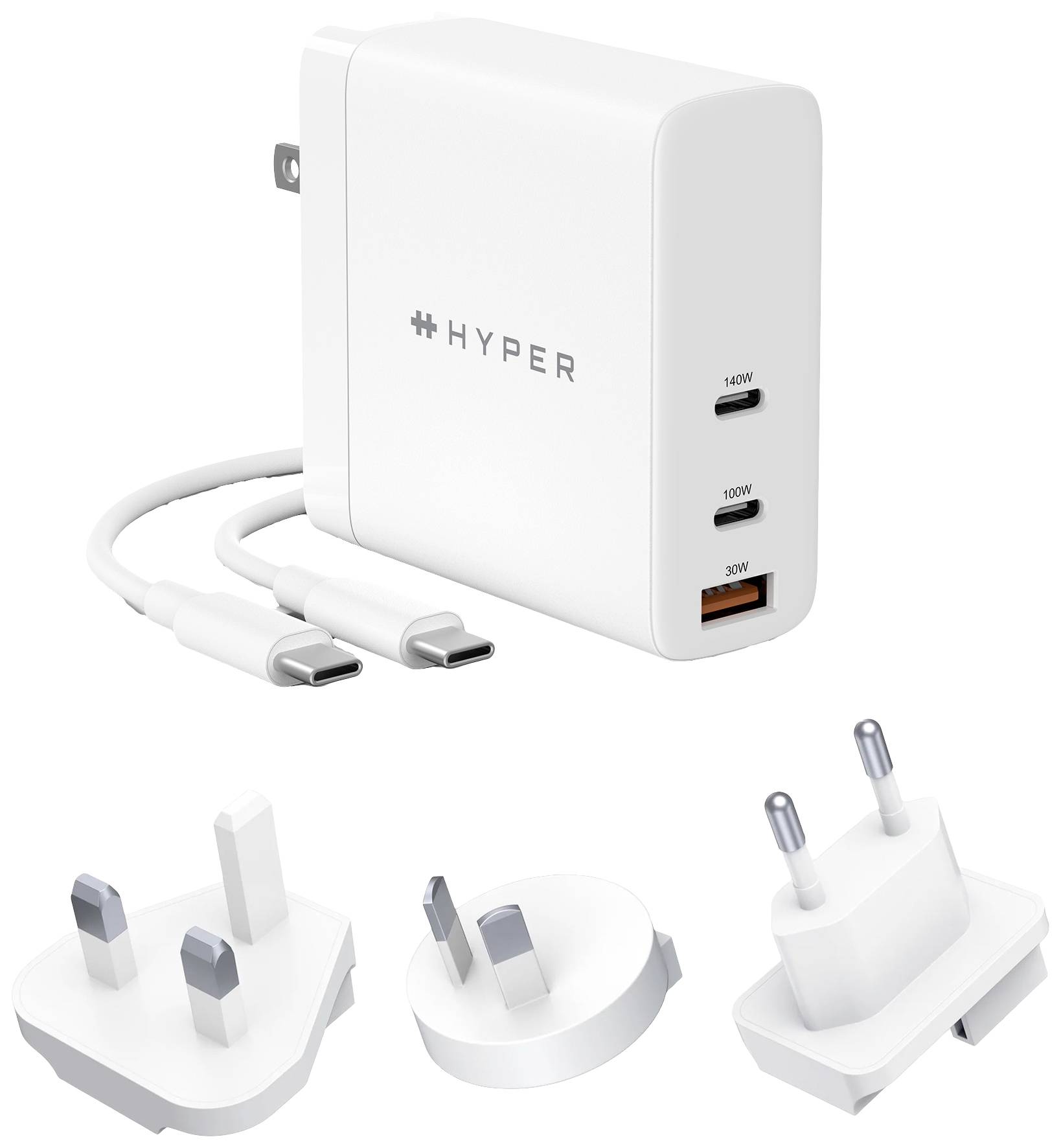 HYPER HyperJuice GaN 140W USB-C Notebook-Netzteil 140 W