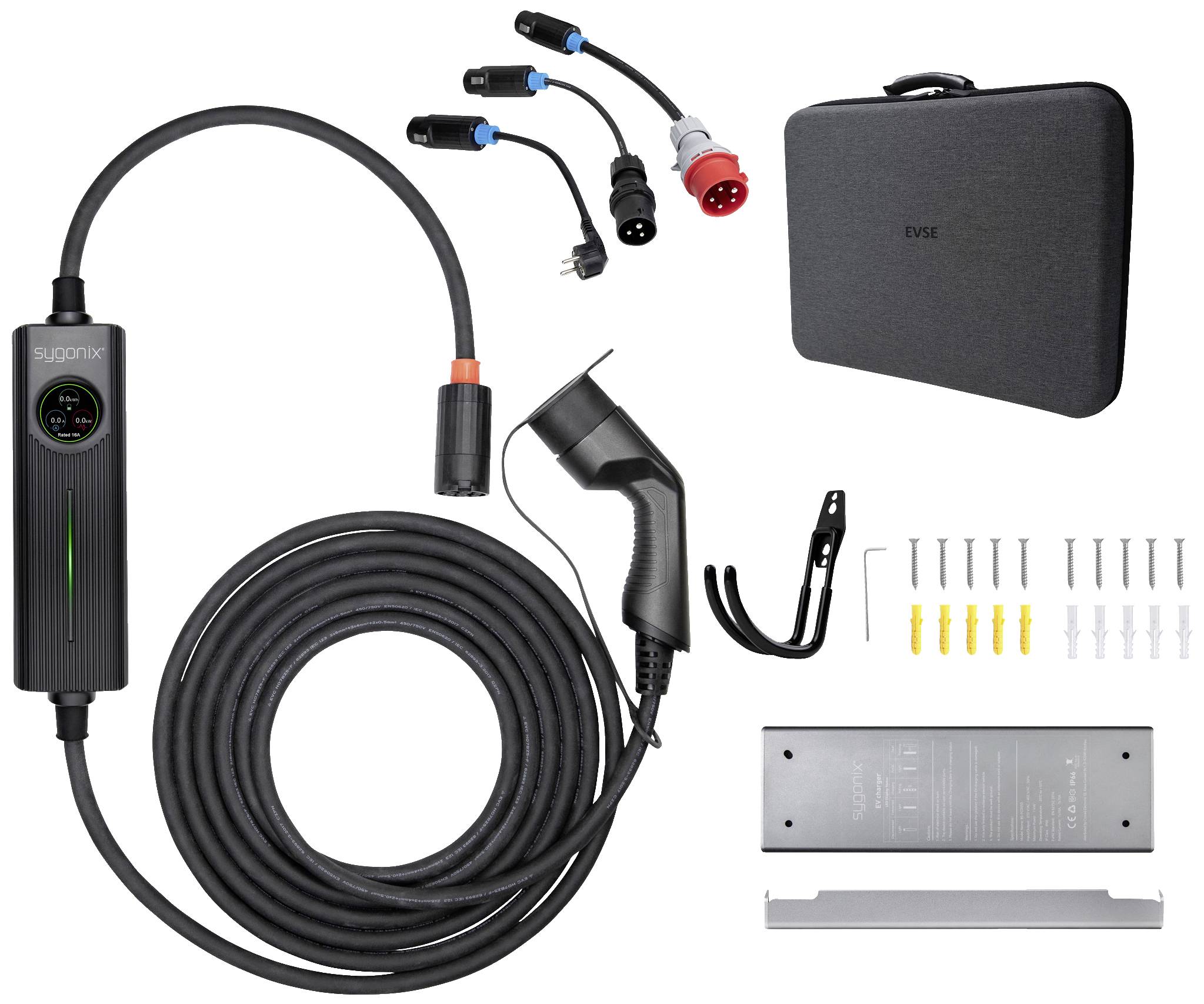 Sygonix Mobile Ladestation Typ 2 Mode 2 16A 11kW