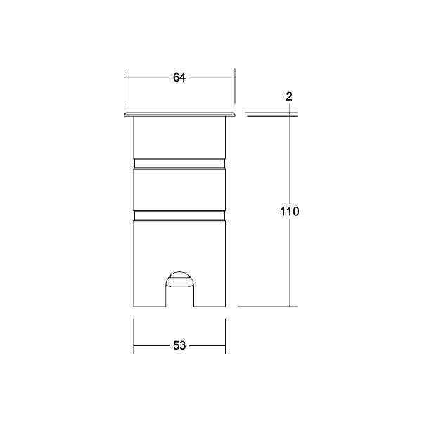 Brumberg 14052223 14052223 Bodeneinbauleuchte LED fest eingebaut LED 6W