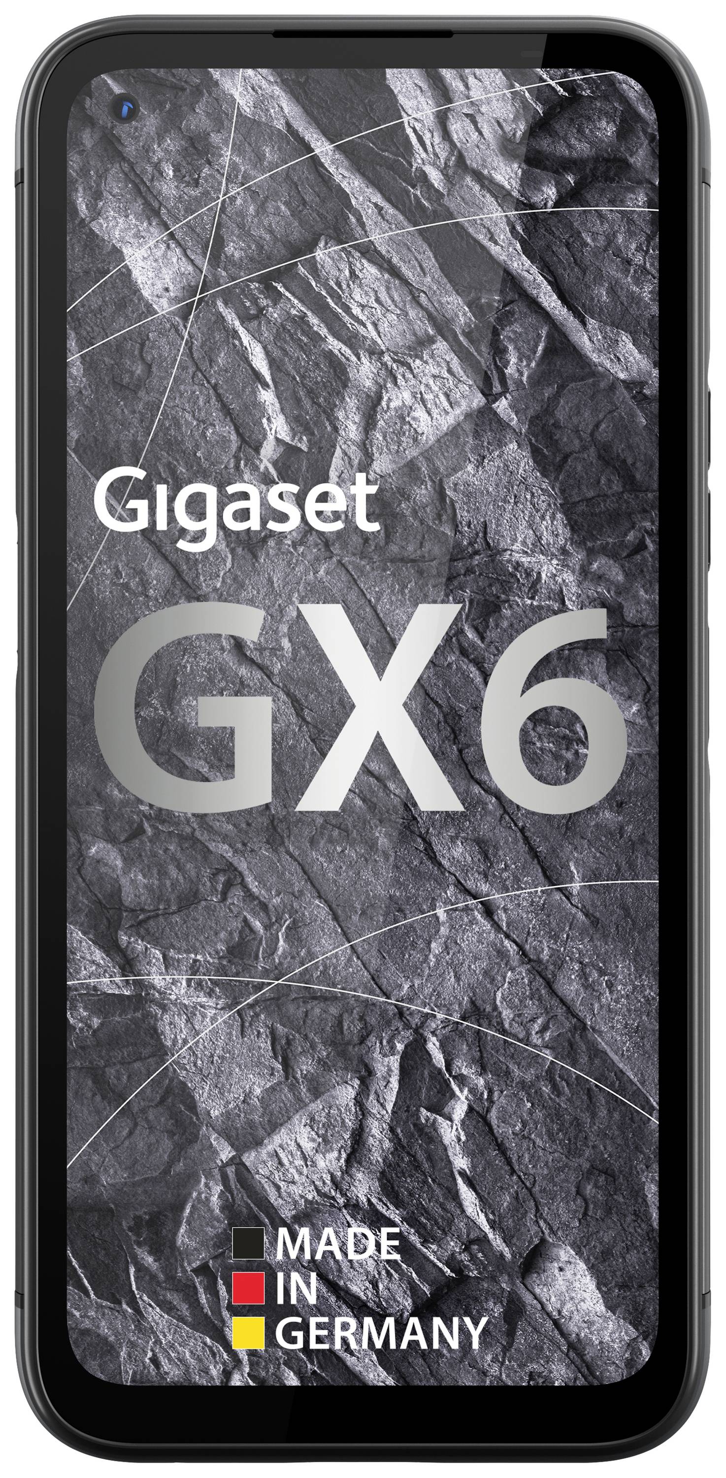Gigaset GX6 Outdoor Smartphone 128GB 16.8cm (6.6 Zoll) Titanium, Grau Android™ 12 Triple-Slot