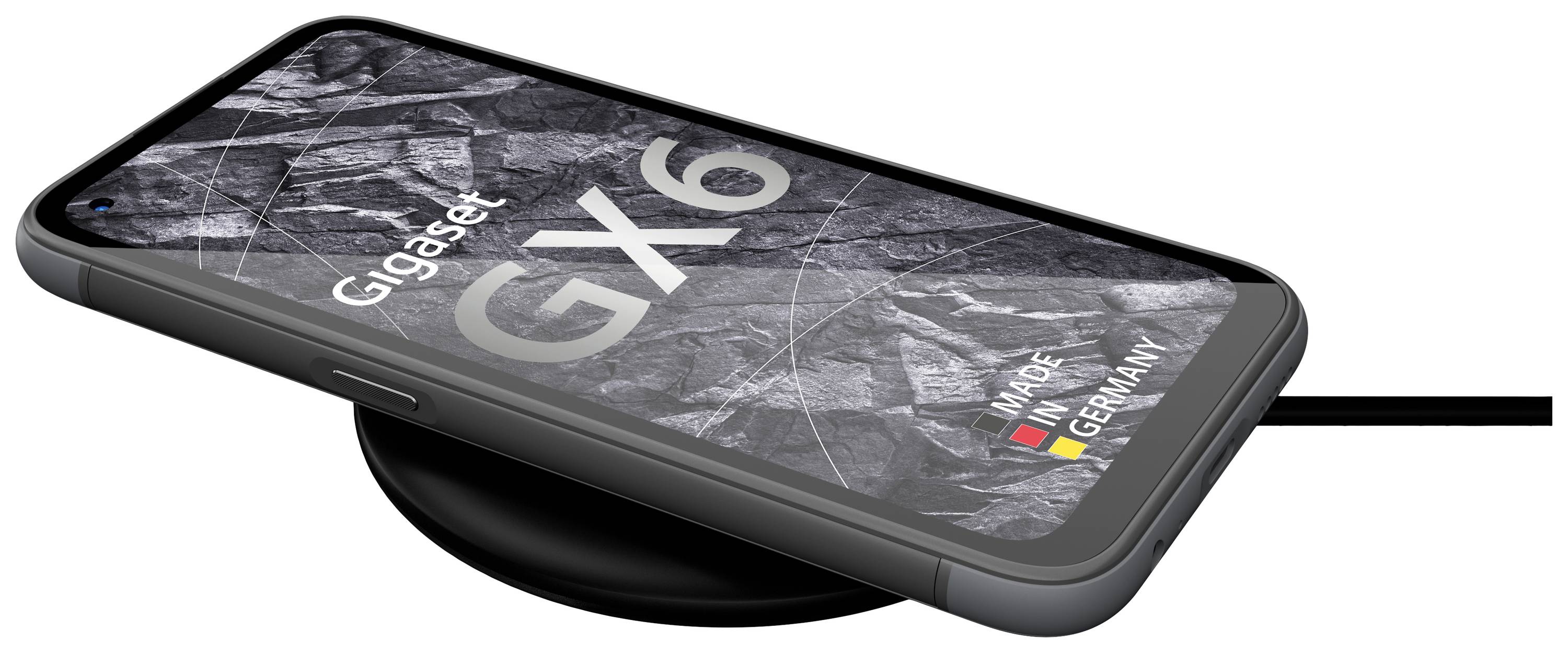 Gigaset GX6 Outdoor Smartphone 128GB 16.8cm (6.6 Zoll) Titanium, Grau Android™ 12 Triple-Slot