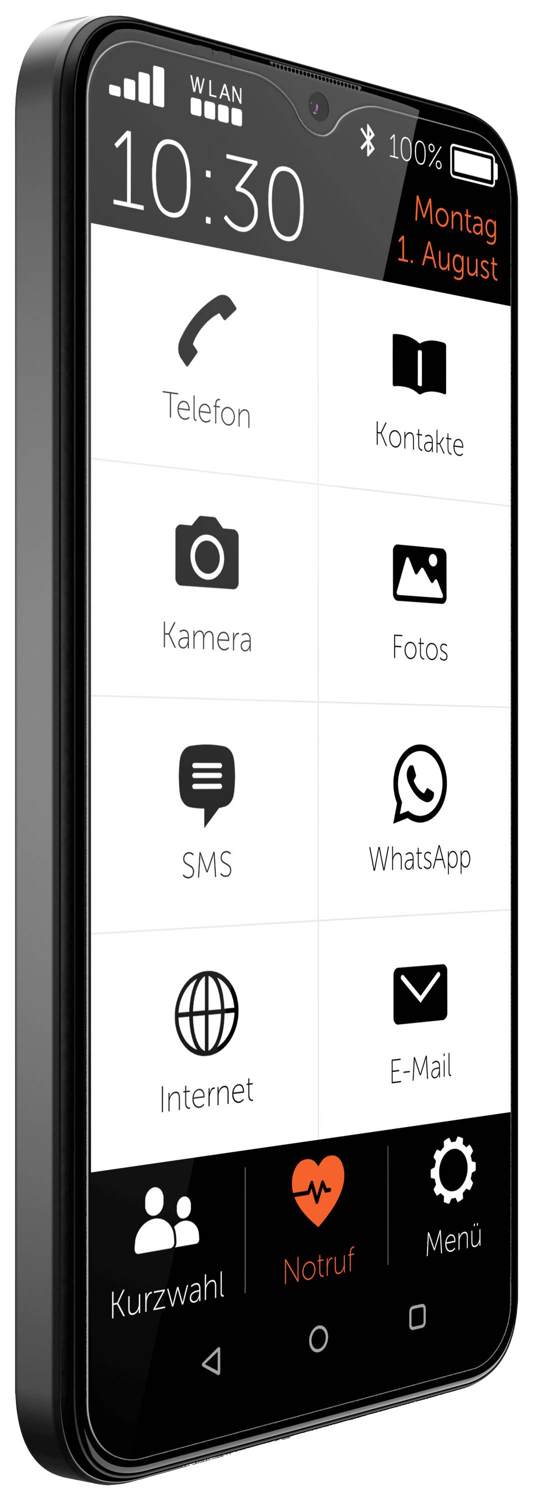 Gigaset GS5 Smartphone 64 GB 16 cm (6.3 Zoll) Schwarz Android™ 12 Dual-SIM