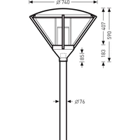 Trilux 9831IA-LR 6507540 LED-Mastleuchte 31W Leuchtfarben: Warmweiß Trilux 9831IA-LR 6507540 LED-Mastleuchte 31W Leuchtfarben: Warmweiß