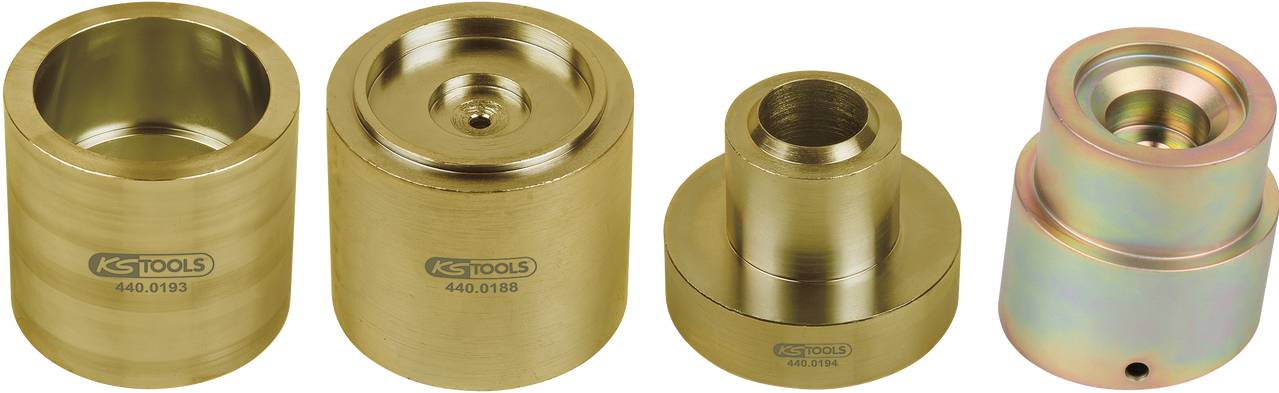 KS Tools 440.0455 Druckstück-Satz für Renault, Nissan, Opel, 4-tlg