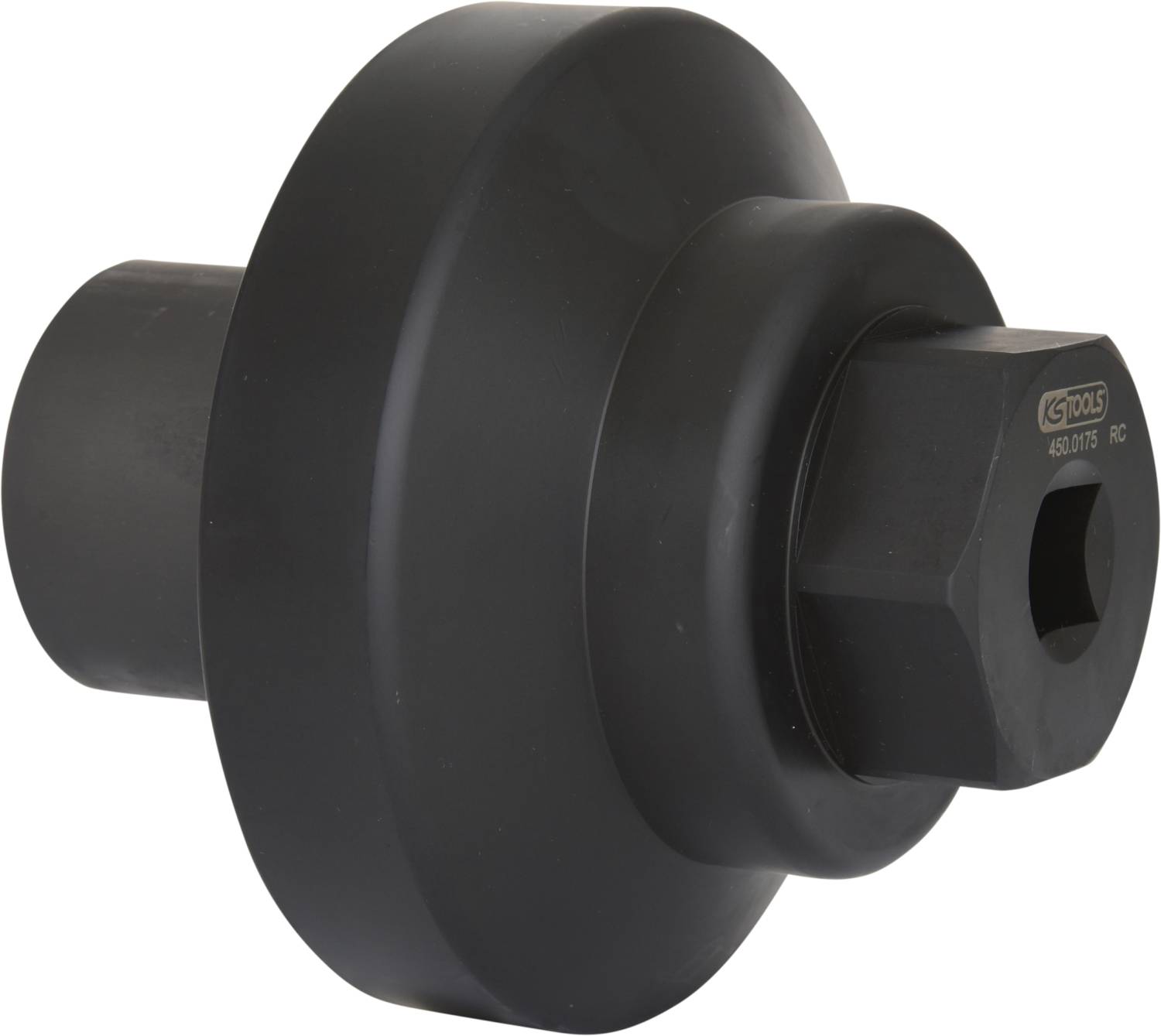 Metallschraube mit hexagonalem Kopf und schwarzer Beschichtung, verwendet für mechanische Anwendungen, zeigt robuste Bauweise.